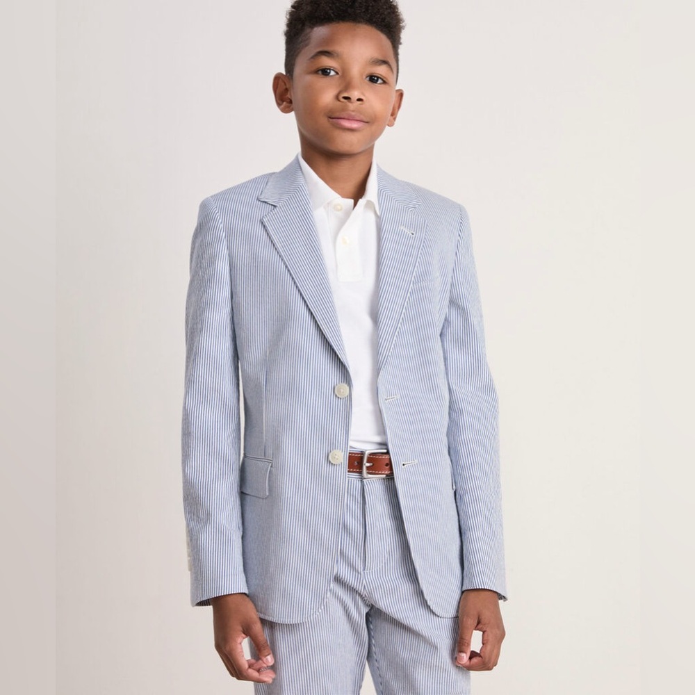 NWT Vineyard Vines Boys' Seersucker Blazer Size 16
